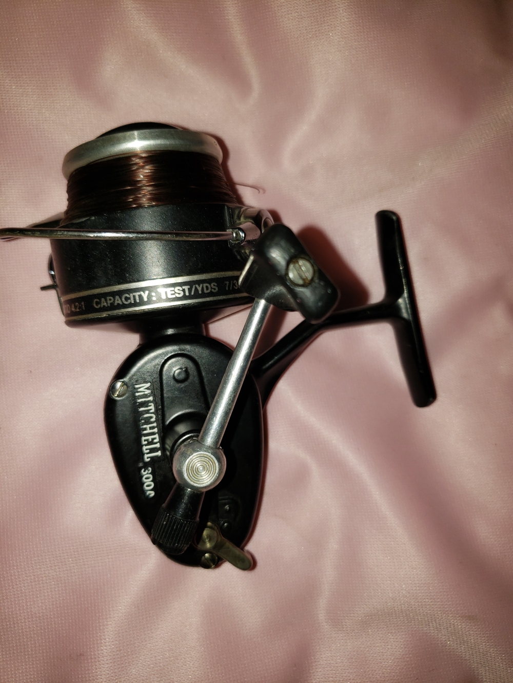 Vintage Mitchell 300A Black Spinning Reel - Made In France FL1 - Serial